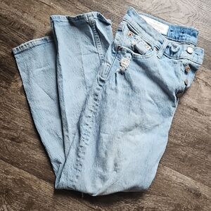 GAP Cheeky Stright High Rise Distressed Women's Jeans